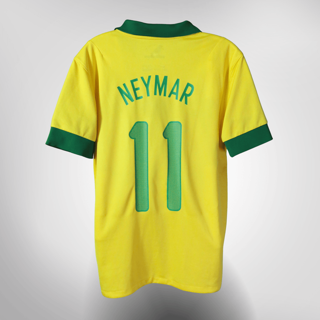 Brazil 2013-14 Home Neymar #11 Shirt M