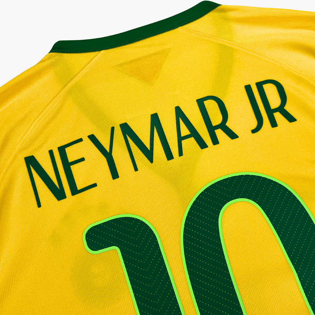 Brazil 2014-15 Home Neymar Jr #10 Shirt L