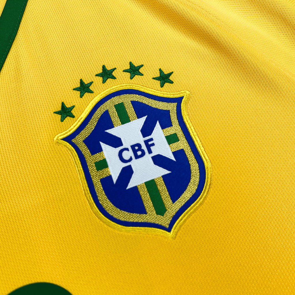 Brazil 2014-15 Home Neymar Jr #10 Shirt L