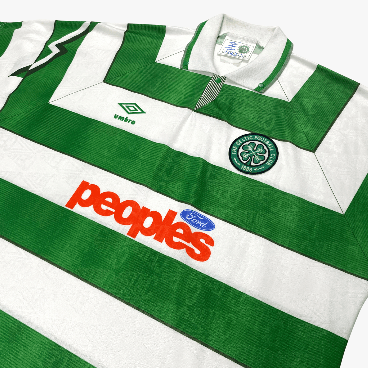 Retro Celtic 1991-1992 Home football jersey by Umbro, size XL | Nostalgic Football Shirts