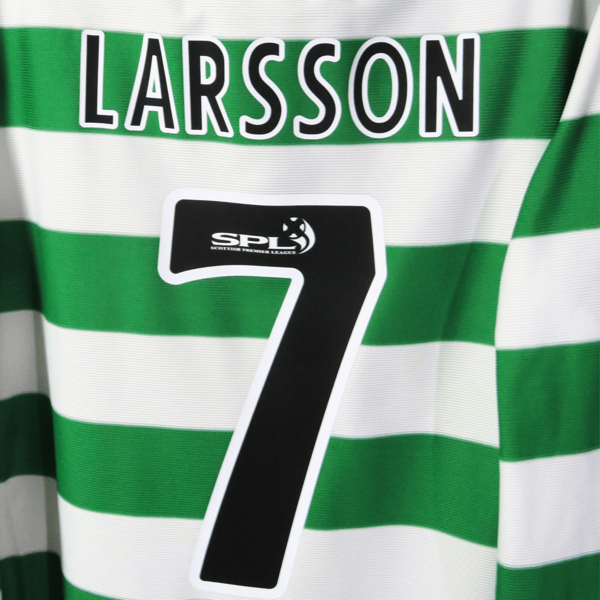 Retro Celtic 2002-2003 Home longsleeve football jersey by Umbro, Larsson 7, size L | Nostalgic Football Shirts