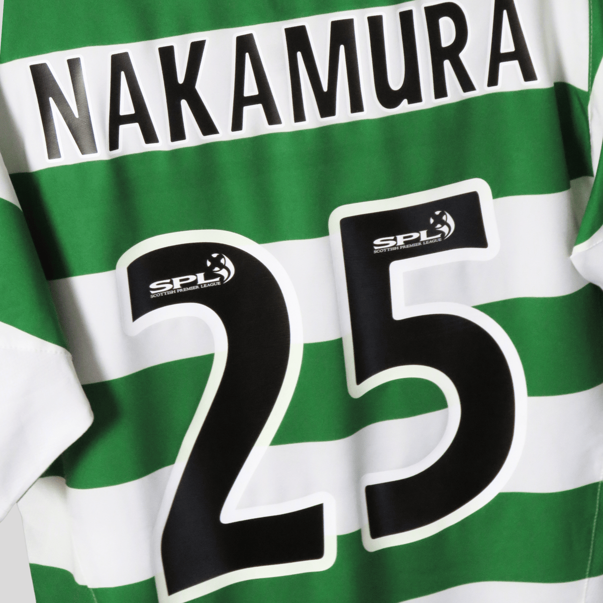 Retro Celtic 2005-2006 Home football jersey by Nike, Nakamura 25, size S | Nostalgic Football Shirts