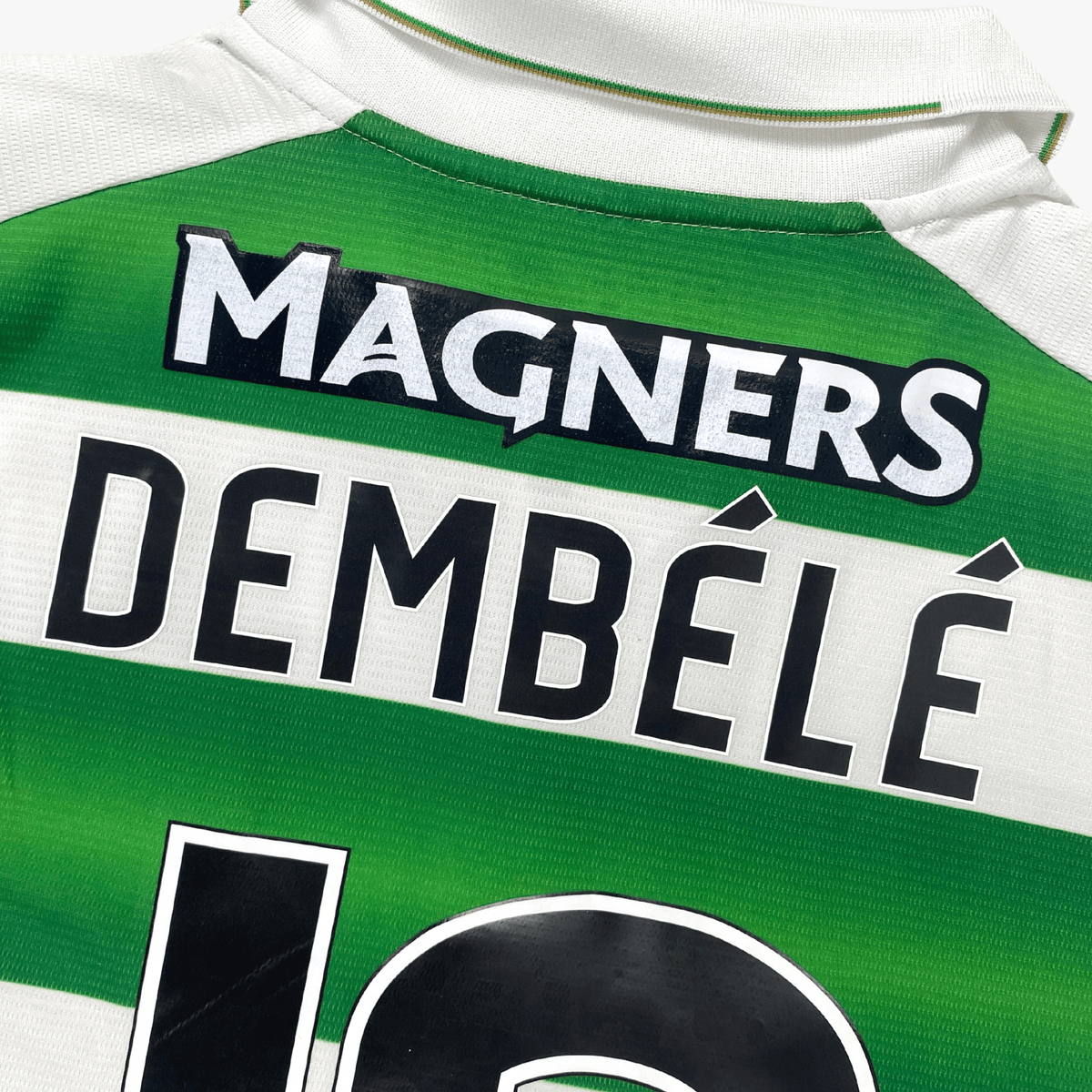Retro Celtic 2016-2017 Home football jersey by New Balance, Moussa Dembélé 10, size M | Nostalgic Football Shirts