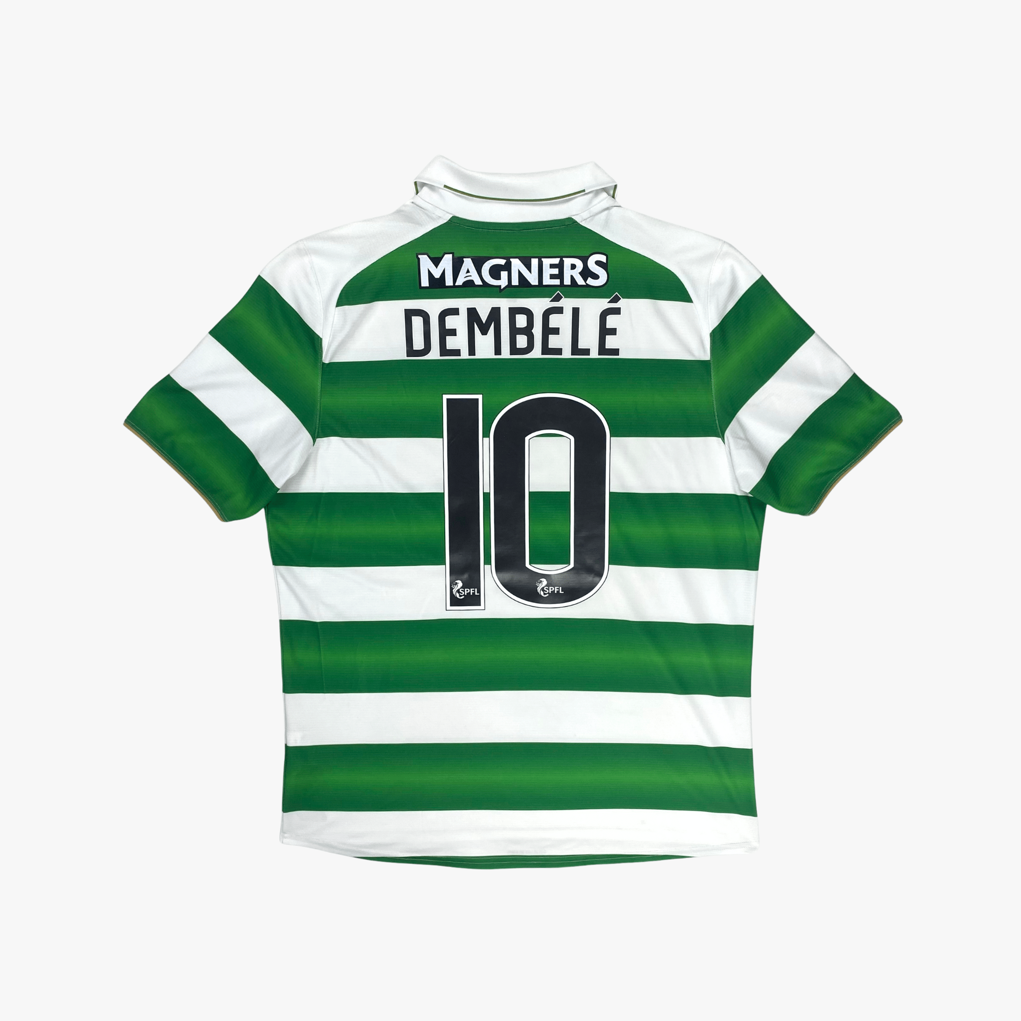 Vintage Celtic 2016-2017 Home football shirt with Moussa Dembélé 10 print, size M | Nostalgic Football Shirts