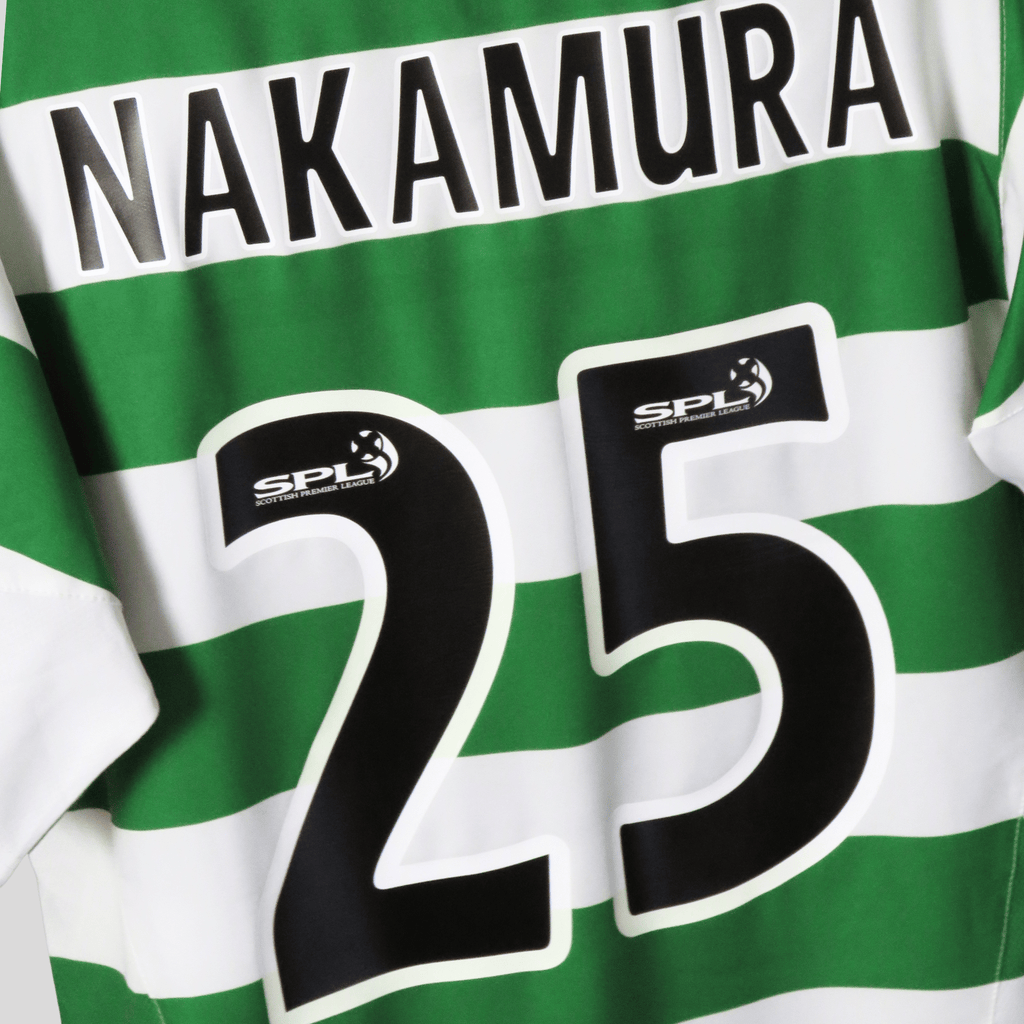Celtic 2005-06 Home Nakamura #25 Shirt S