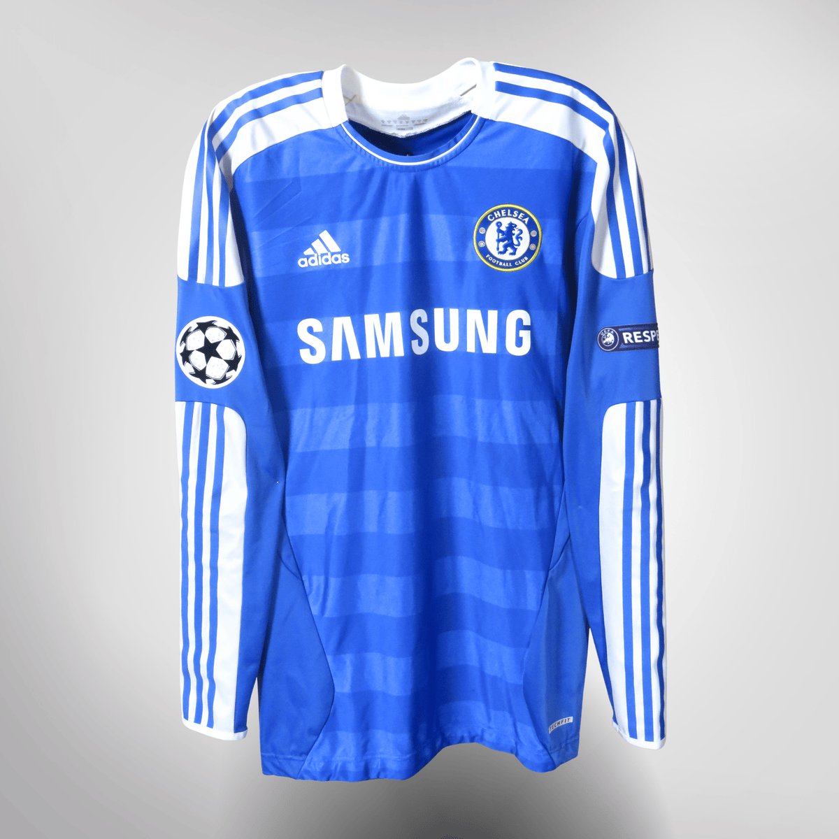 Authentic Adidas Chelsea 2011-2012 Home longsleeve shirt, Drogba 11 on the back, size XL | Nostalgic Football Shirts