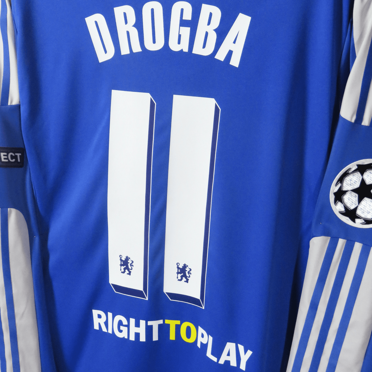 Retro Chelsea 2011-2012 Home longsleeve football jersey by Adidas, Drogba 11, size XL | Nostalgic Football Shirts