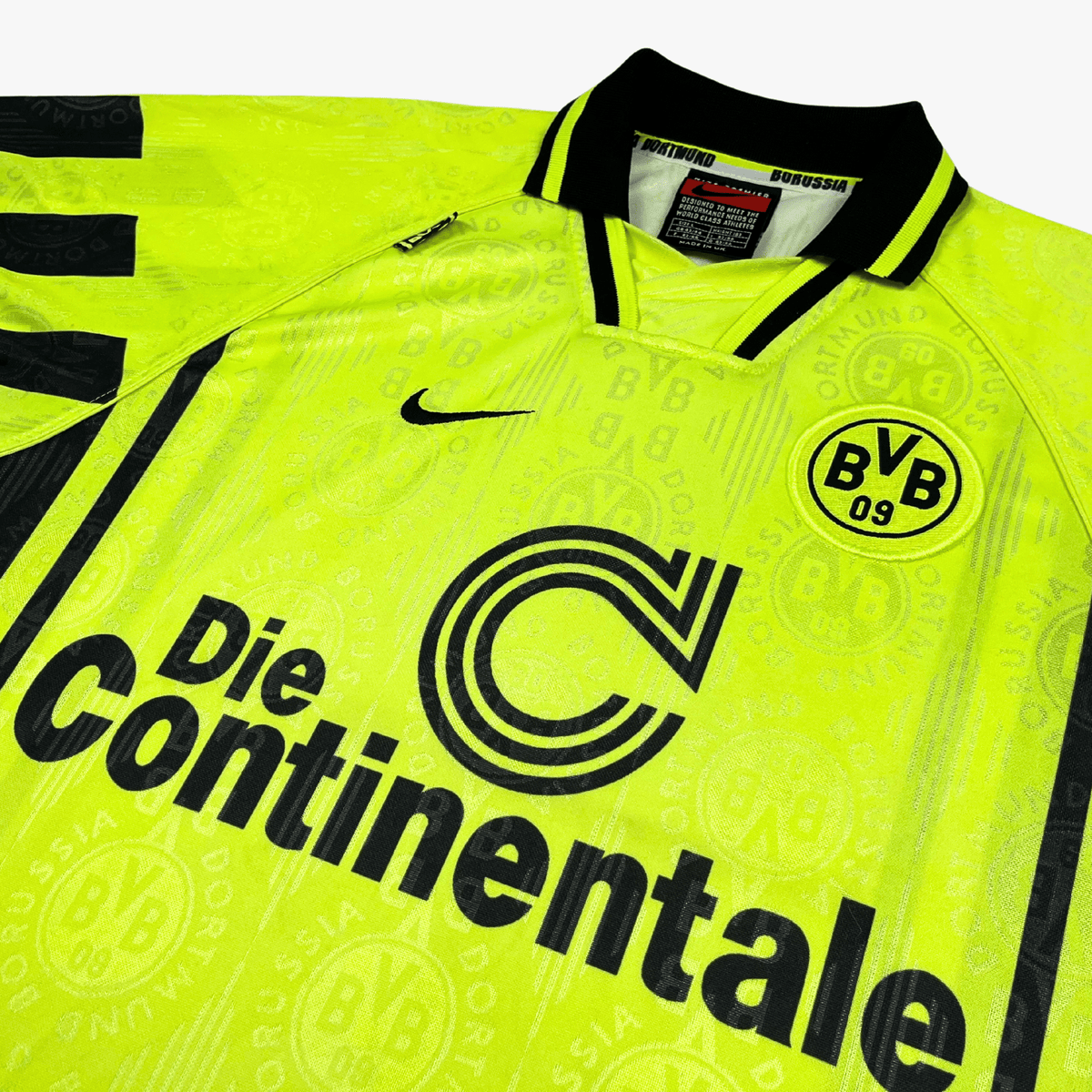 Original Dortmund 1996-1997 Home football shirt, size L | Nostalgic Football Shirts