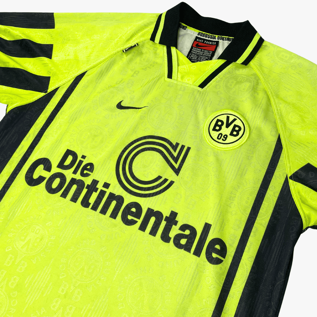 Retro Dortmund 1996-1997 Home football jersey by Nike, size XL | Nostalgic Football Shirts