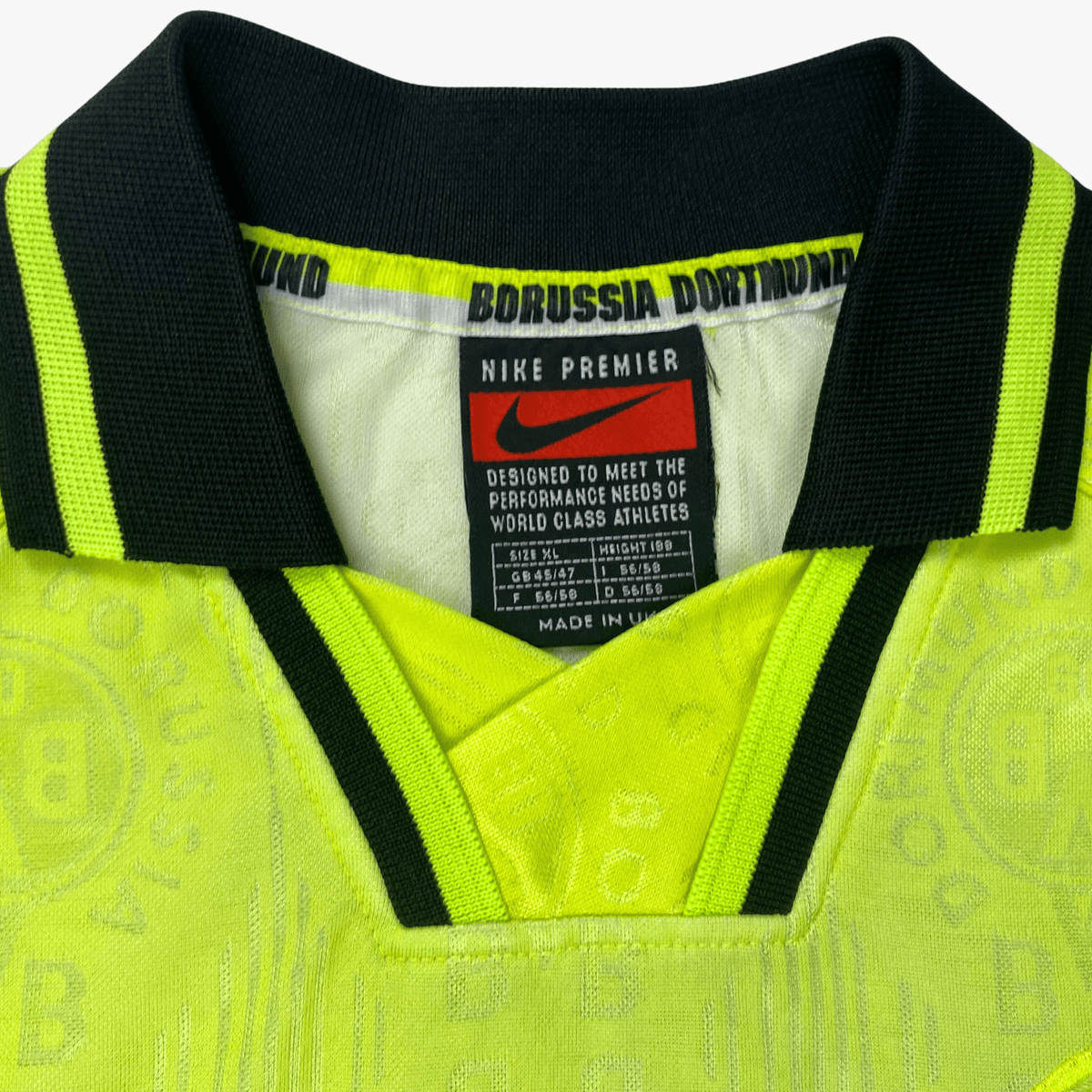 Authentic Nike Dortmund 1996-1997 Home shirt, size XL | Nostalgic Football Shirts