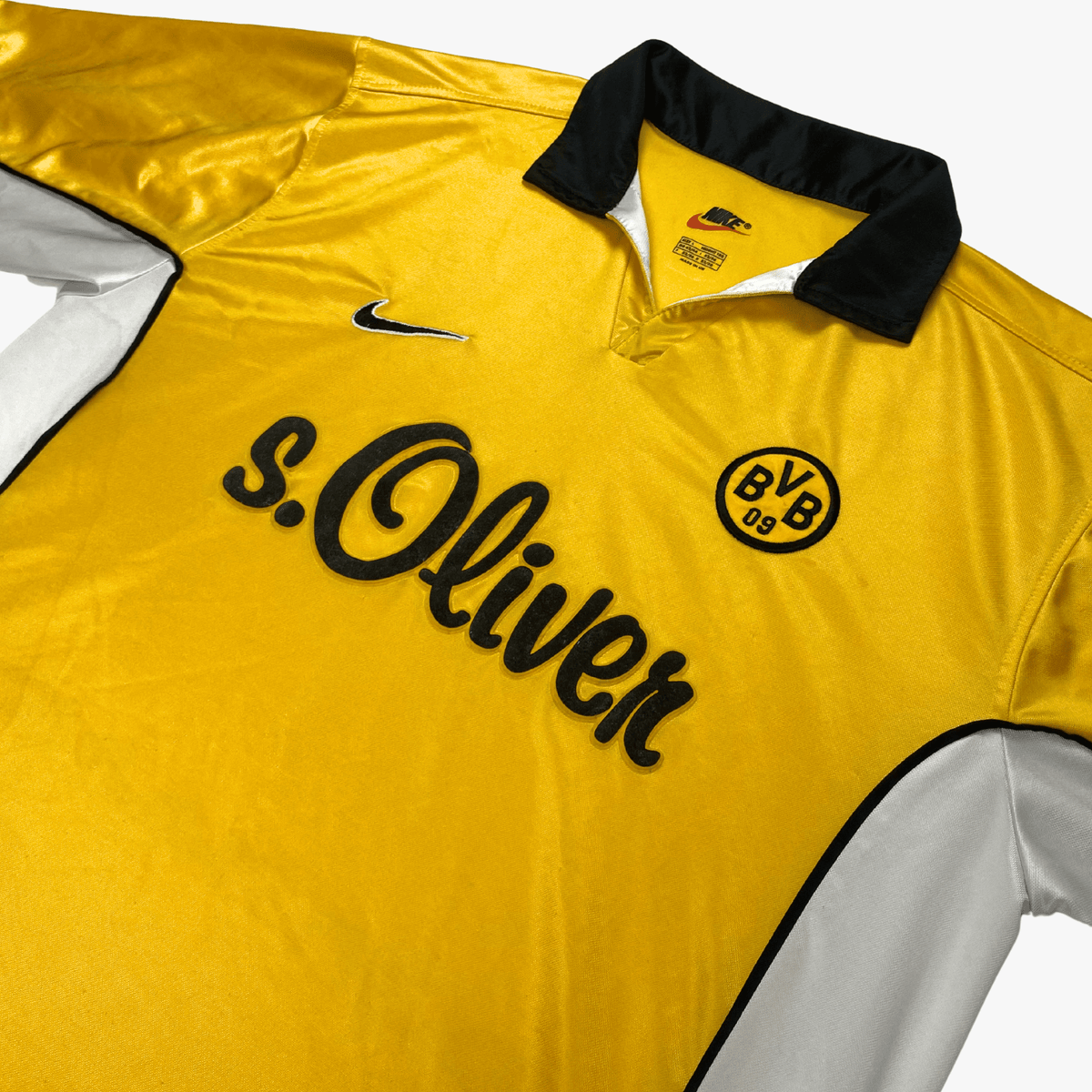 Retro Dortmund 1998-2000 Home football jersey by Nike, size L | Nostalgic Football Shirts