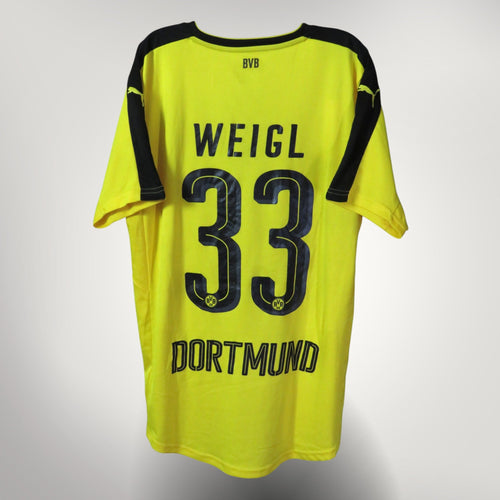 Vintage Dortmund 2016-2017 Home football shirt with Weigl 33 print, size M | Nostalgic Football Shirts
