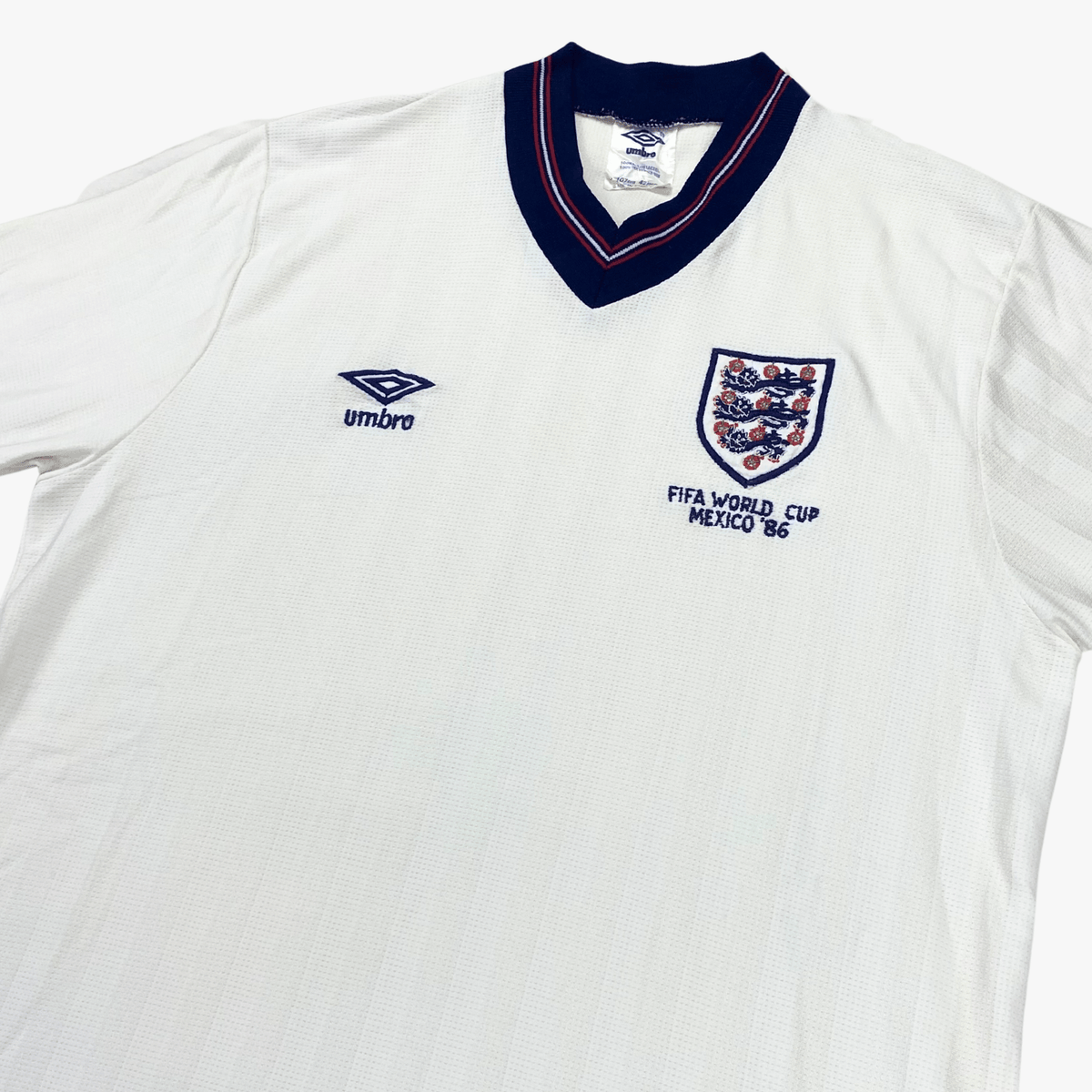 Retro England 1986 Home football jersey by Umbro, size XL | Nostalgic Football Shirts