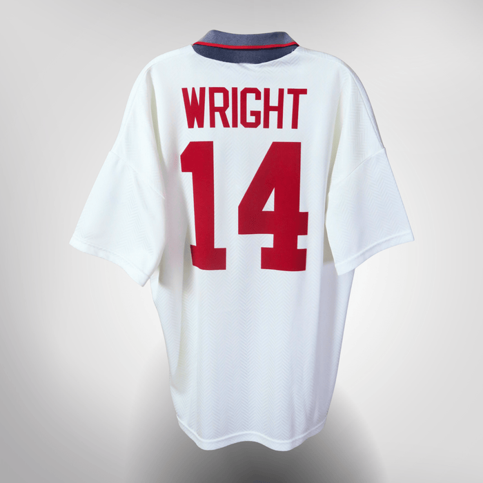 Vintage England 1993-1995 Home football shirt with Wright 14 print, size XL | Nostalgic Football Shirts