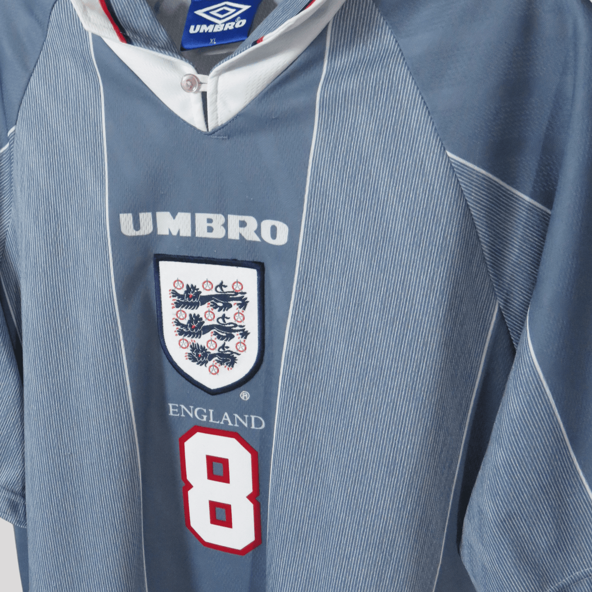 Original England 1996-1997 Away football shirt, size XL, Gascoigne 8 | Nostalgic Football Shirts