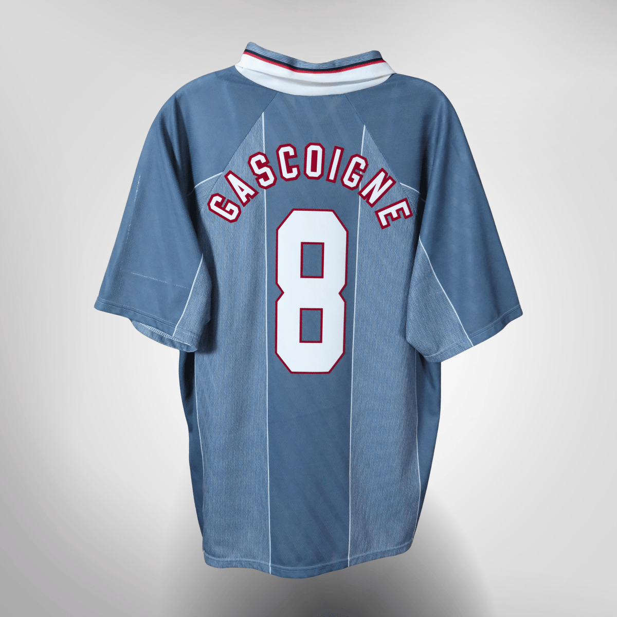 Vintage England 1996-1997 Away football shirt with Gascoigne 8 print, size XL | Nostalgic Football Shirts