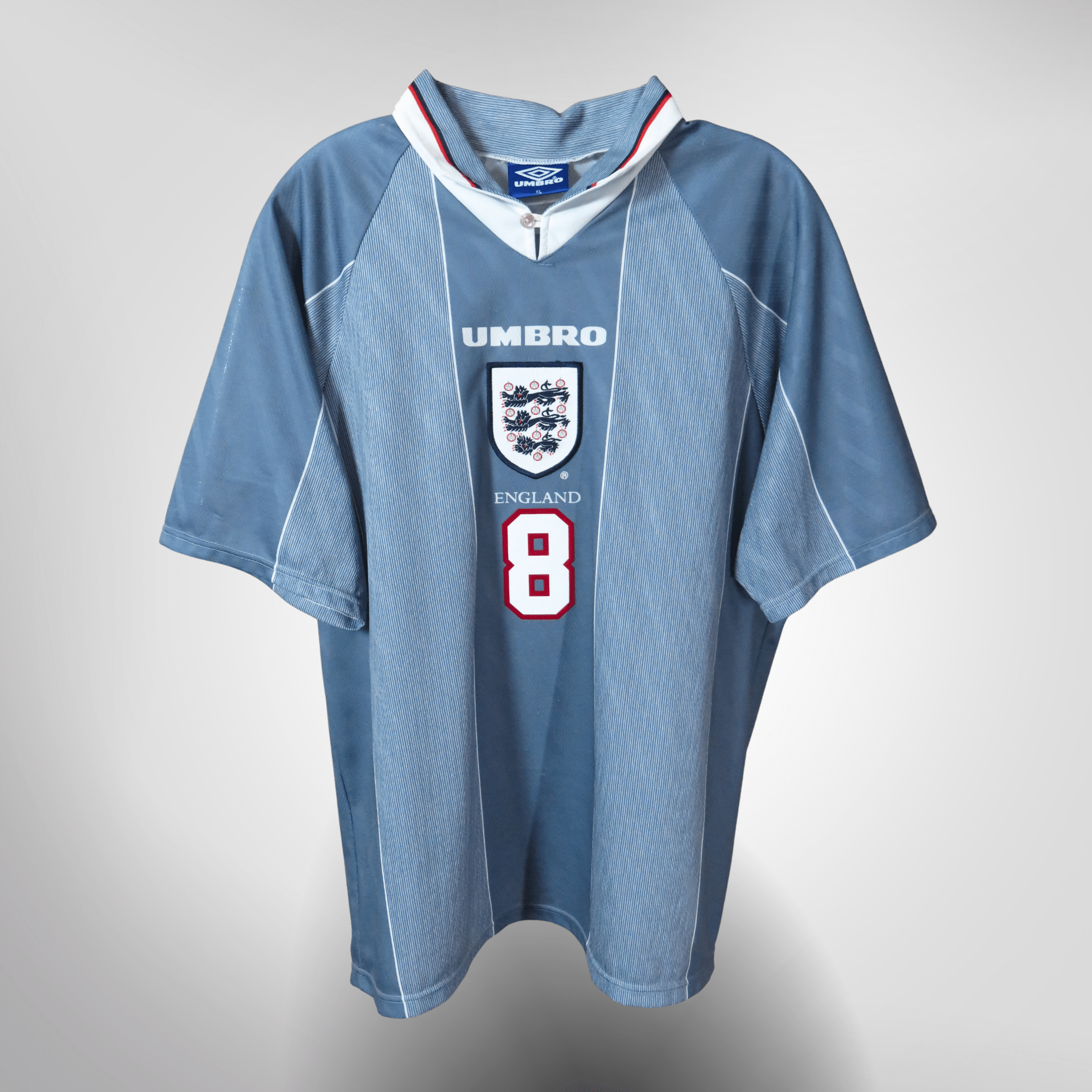 England 1996-97 Away Gascoigne #8 Shirt XL