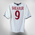 England 1999-01 Home Shearer #9 Shirt XL