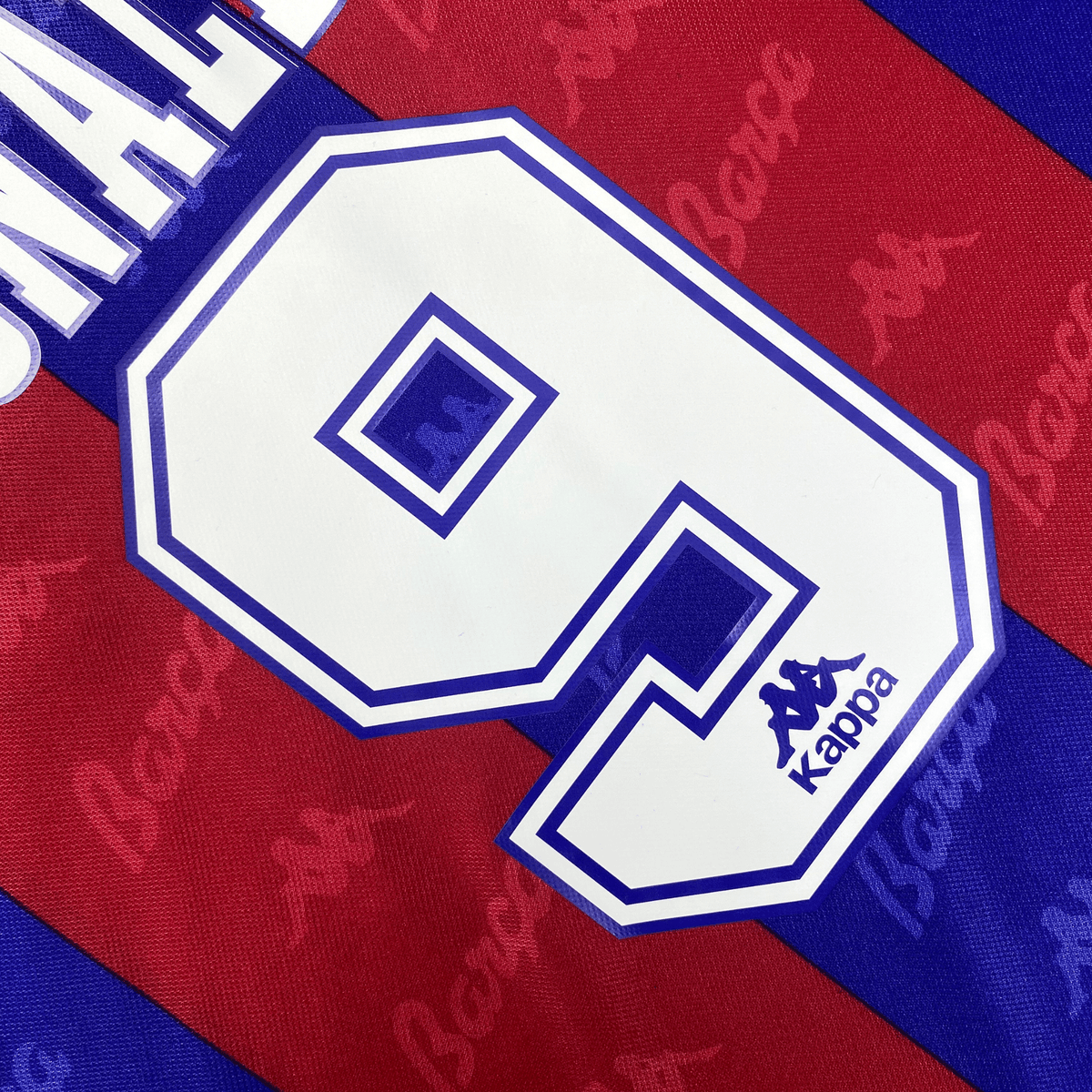 Authentic Kappa FC Barcelona 1995-1997 Home shirt, Ronaldo 9 on the back, size XL | Nostalgic Football Shirts