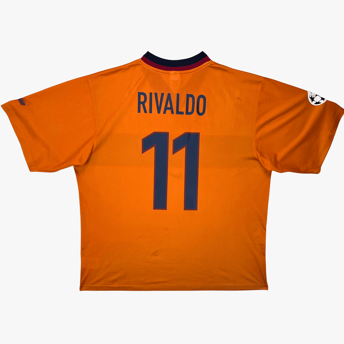 Vintage FC Barcelona 1998-1999 Away football shirt with Rivaldo 11 print, size XL | Nostalgic Football Shirts