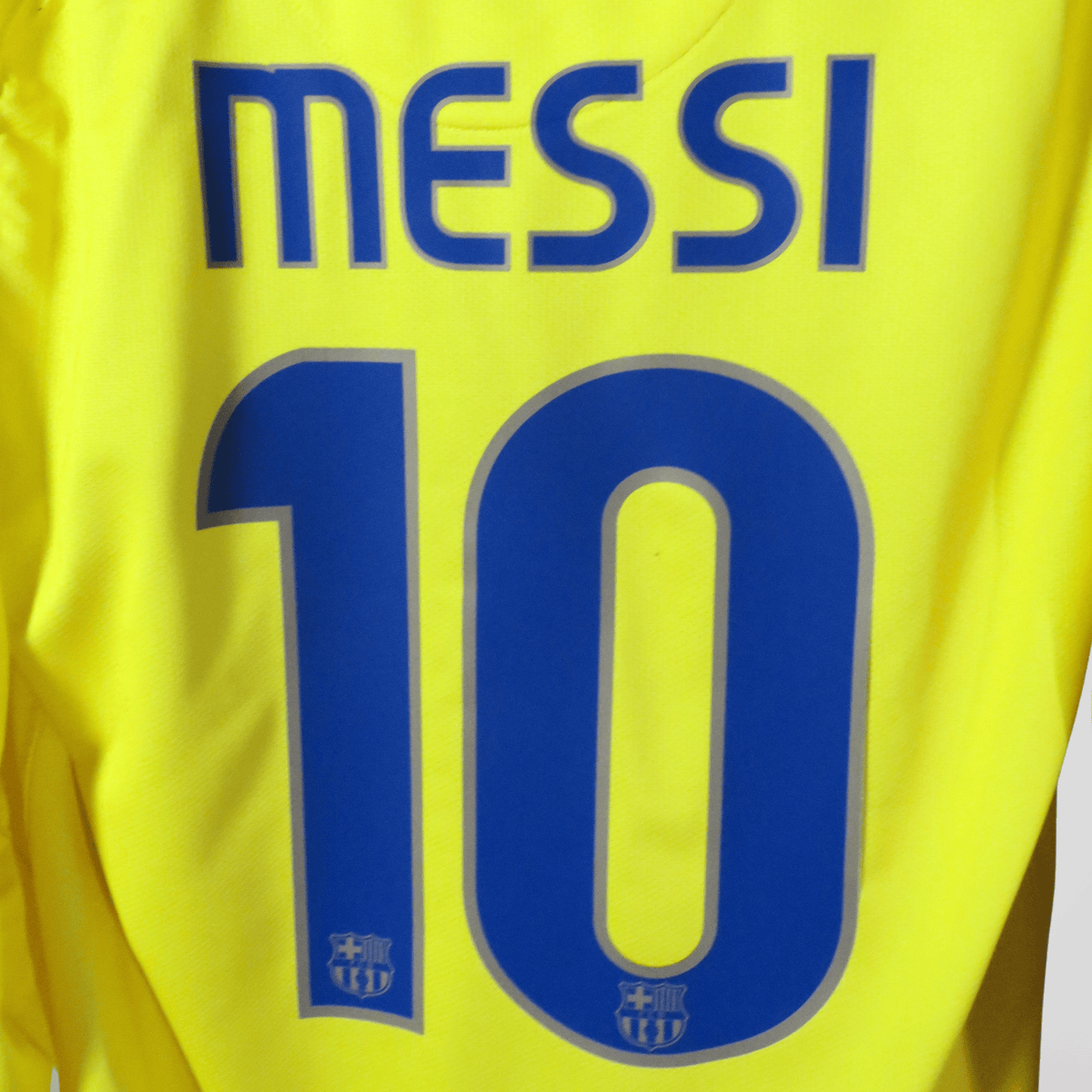Retro FC Barcelona 2008-2010 Away longsleeve football jersey by Nike, Messi 10, size S | Nostalgic Football Shirts