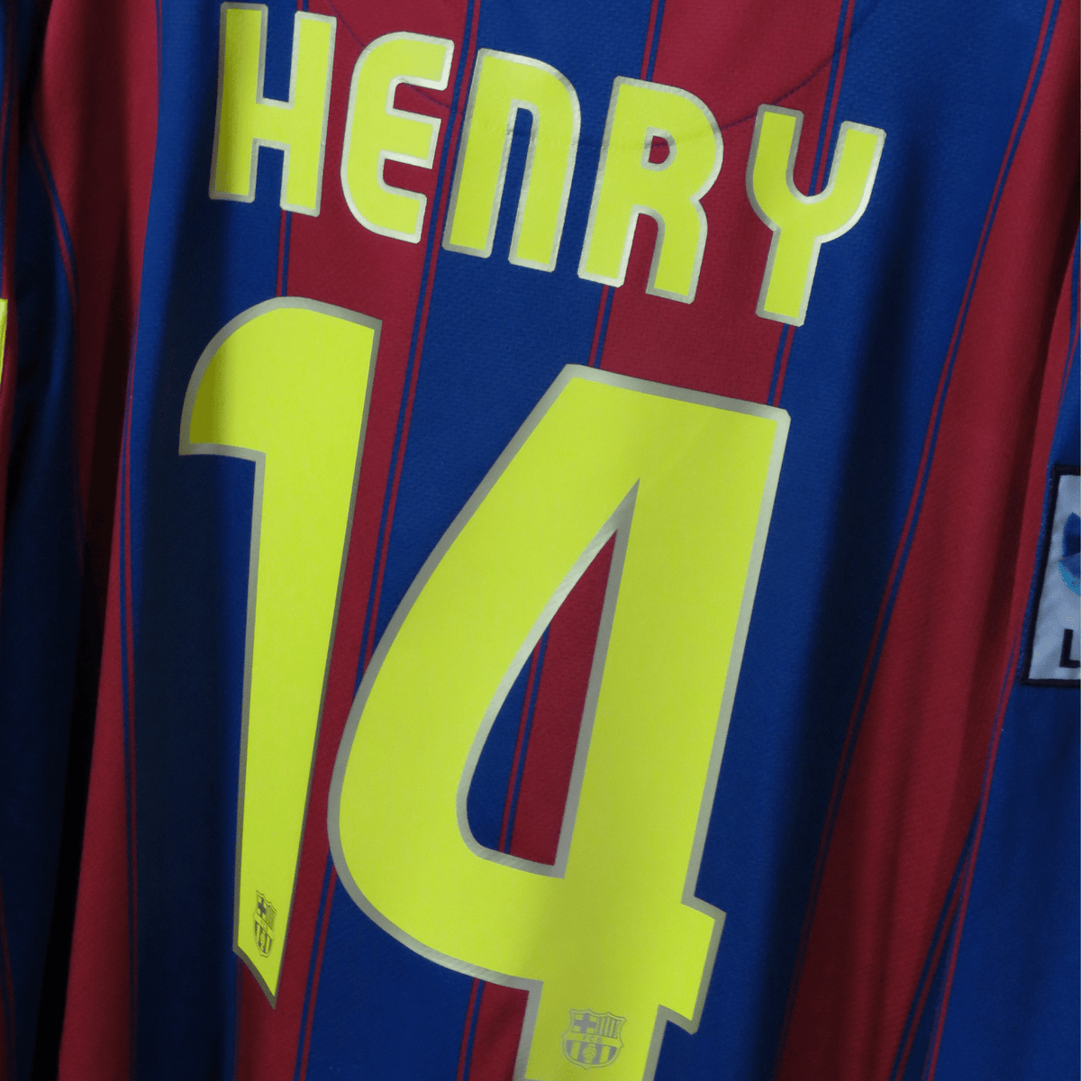 FC Barcelona 2009-10 Home Henry #14 Shirt XL Longsleeve