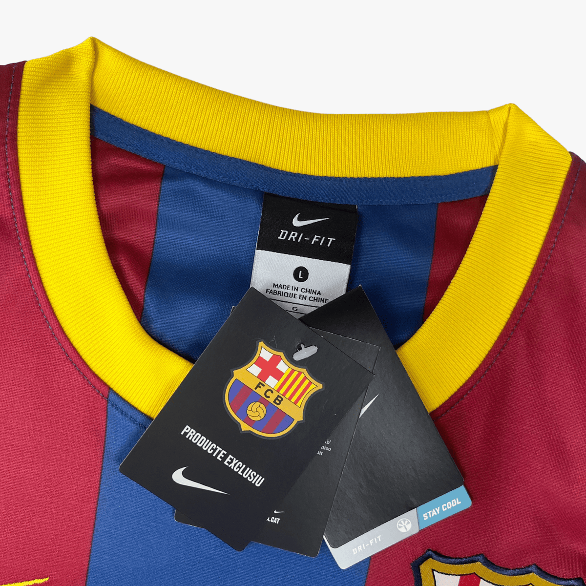 Retro FC Barcelona 2010-2011 Home brand new with tags football jersey by Nike, size L | Nostalgic Football Shirts