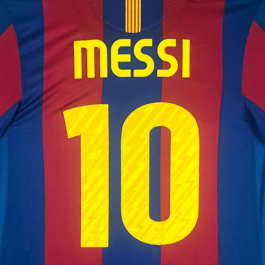 Retro FC Barcelona 2010-2011 Home football jersey by Nike, Messi 10, size S | Nostalgic Football Shirts