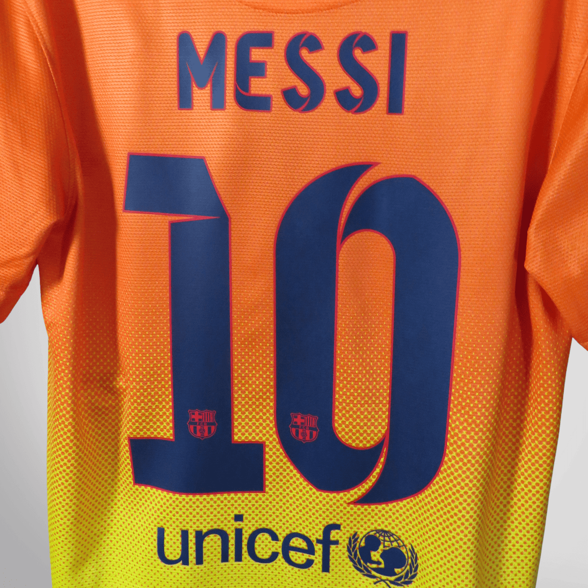 Retro FC Barcelona 2012-2013 Away football jersey by Nike, Messi 10, size S | Nostalgic Football Shirts
