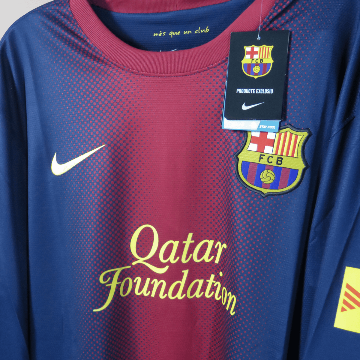 Original FC Barcelona 2012-2013 Home longsleeve football shirt, size XL, Messi 10 | Nostalgic Football Shirts