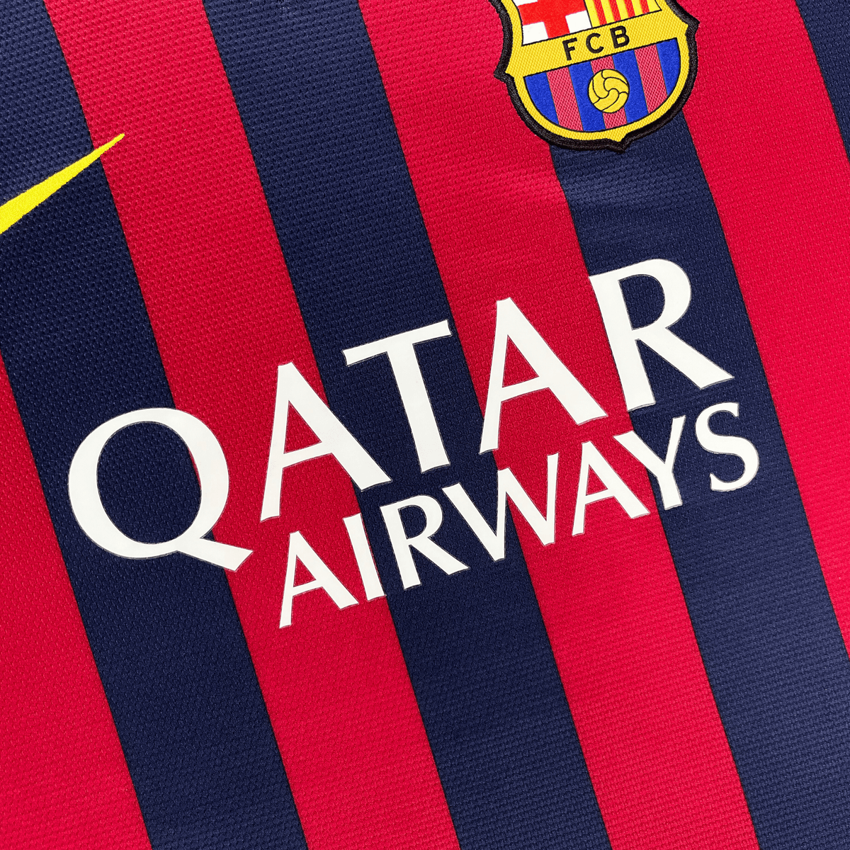 Authentic Nike FC Barcelona 2013-2014 Home shirt, Iniesta 8 on the back, size L, product code 532822-413 | Nostalgic Football Shirts