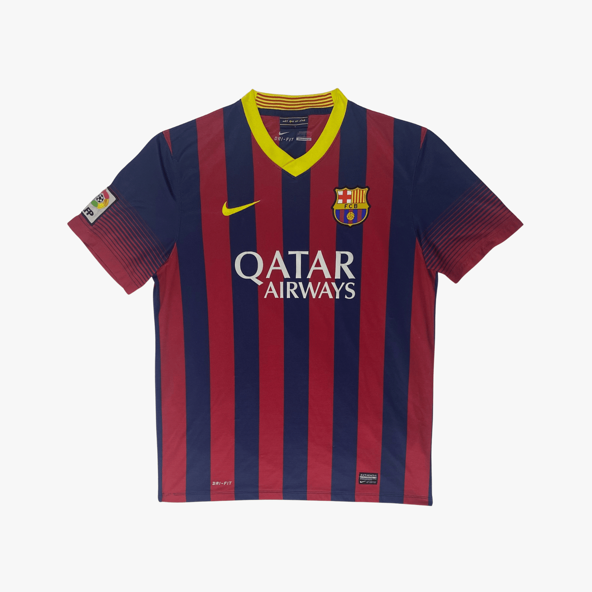 Authentic Nike FC Barcelona 2013-2014 Home shirt, Neymar Jr 11 on the back, size L, product code 532822-413 | Nostalgic Football Shirts