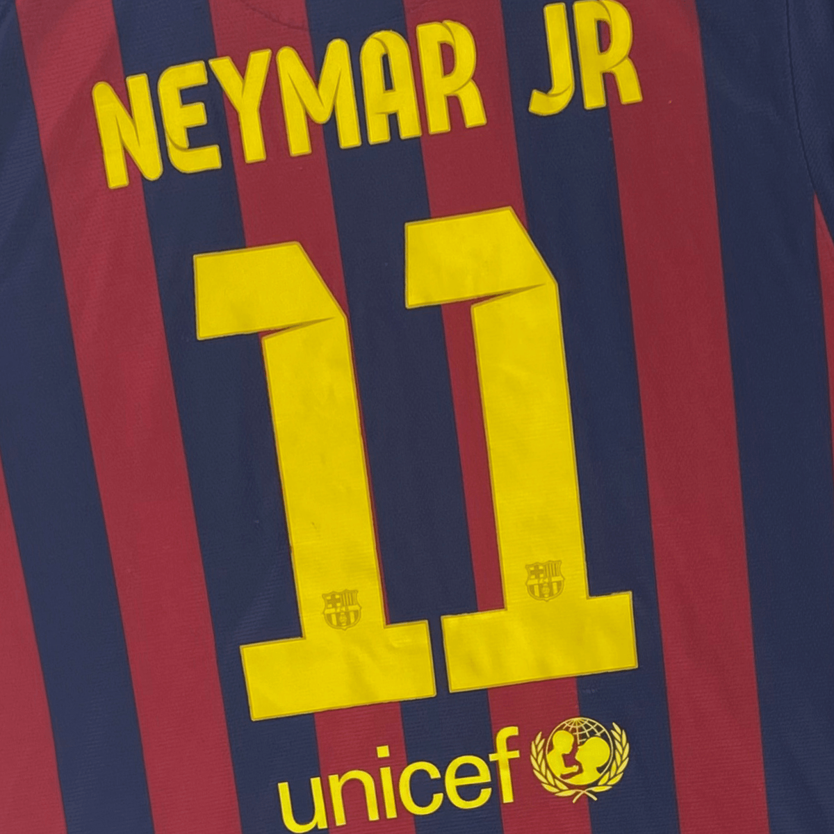 Original FC Barcelona 2013-2014 Home football shirt, size L, Neymar Jr 11, product code 532822-413 | Nostalgic Football Shirts