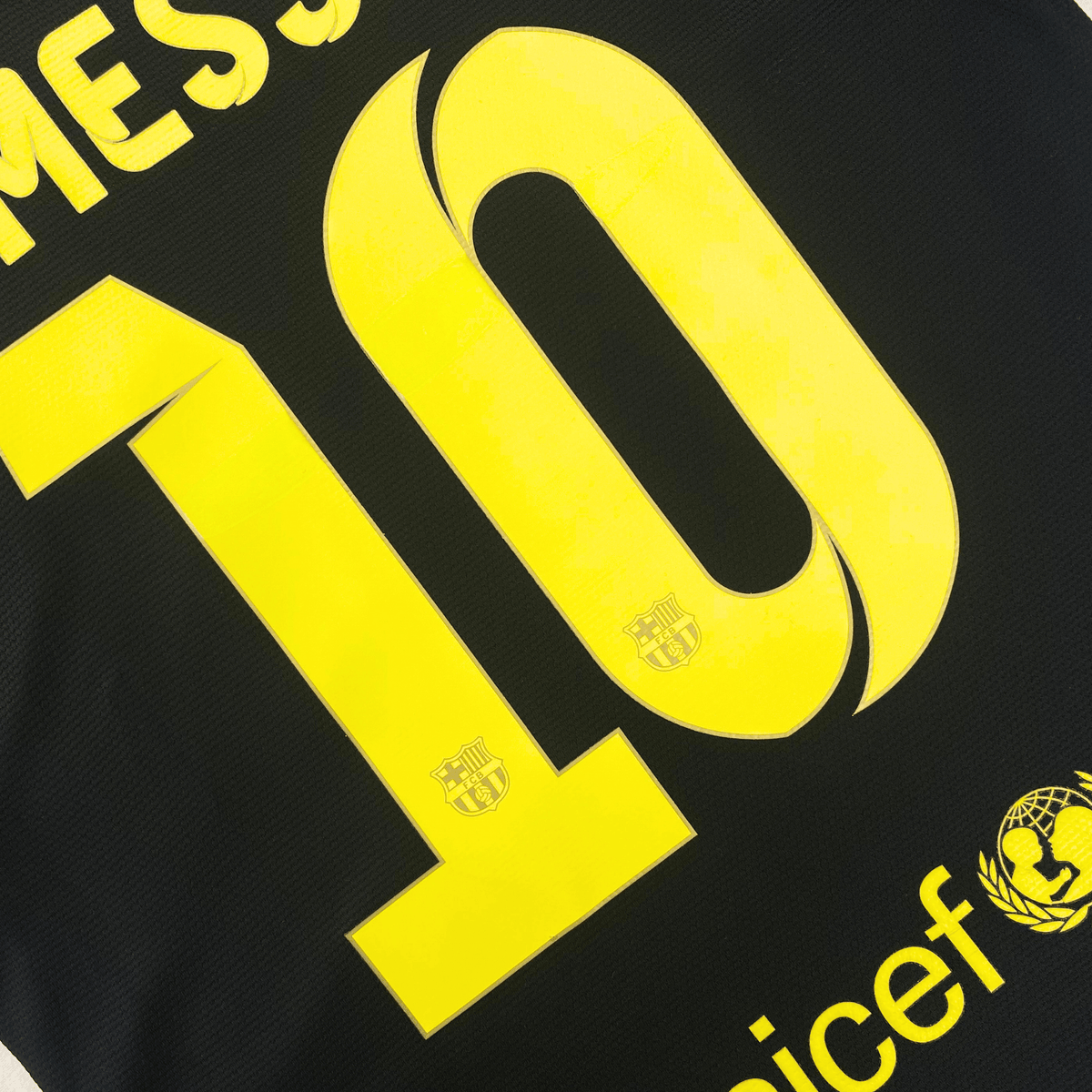 Original FC Barcelona 2013-2014 Third football shirt, size S, Messi 10 | Nostalgic Football Shirts