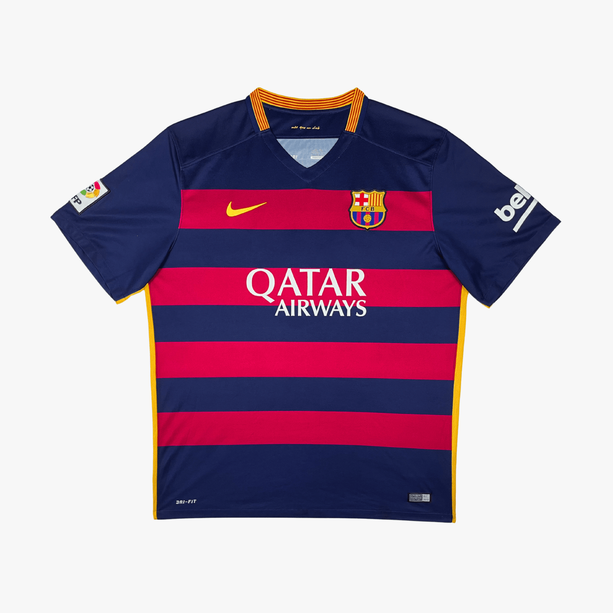 Authentic Nike FC Barcelona 2015-2016 Home shirt, Messi 10 on the back, size XL | Nostalgic Football Shirts