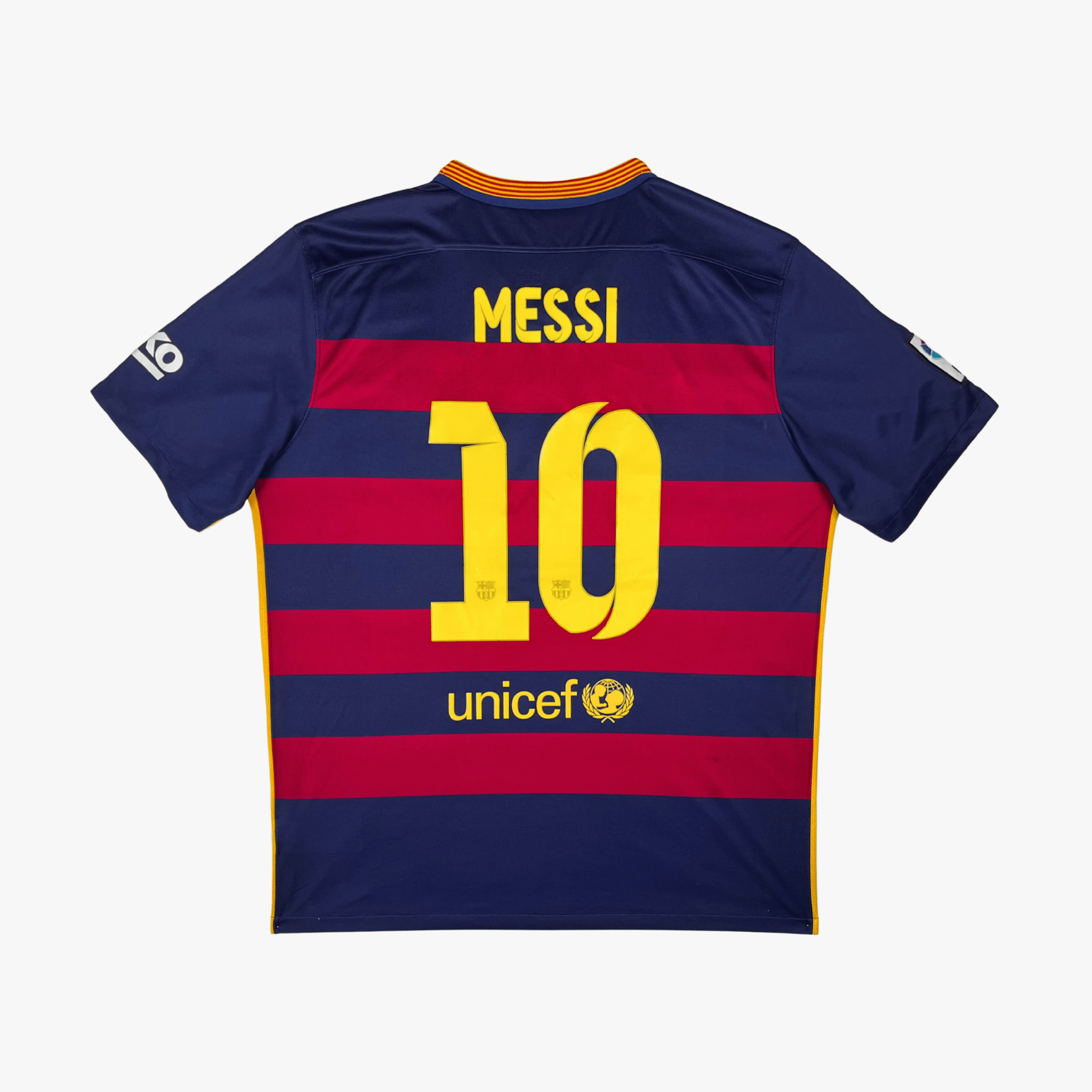 FC Barcelona 2015-16 Home Messi #10 Shirt XL – Nostalgic Football