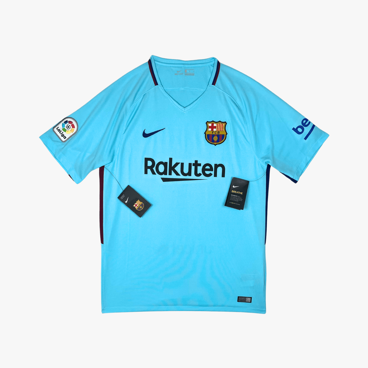 Vintage FC Barcelona 2017-2018 Away brand new with tags football shirt, size L | Nostalgic Football Shirts
