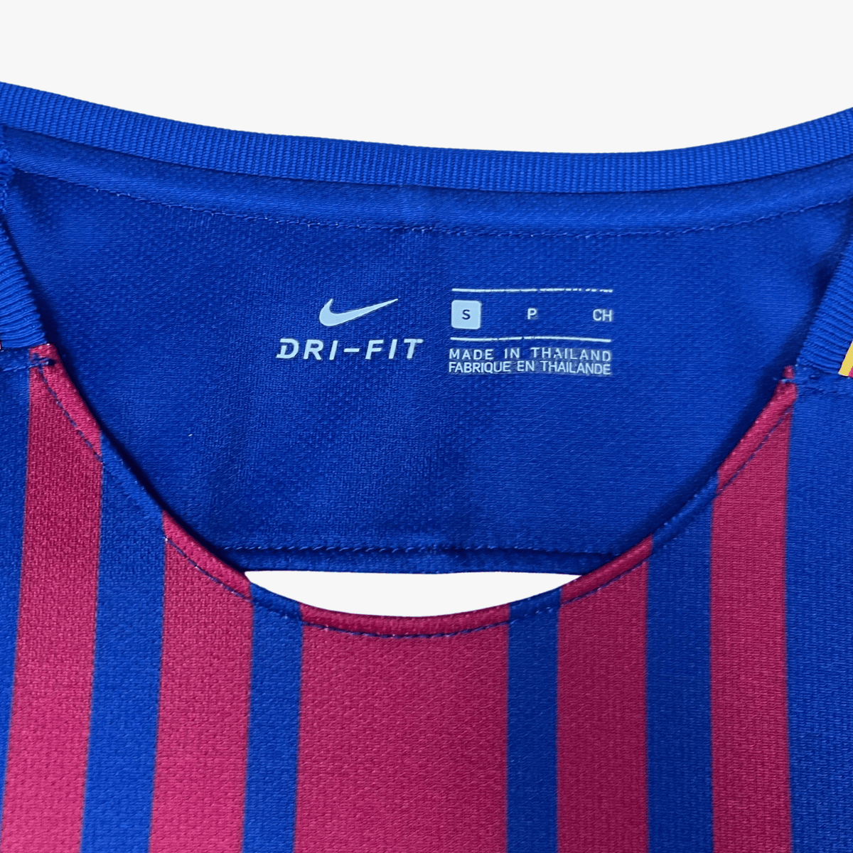 Retro FC Barcelona 2017-2018 Home football jersey by Nike, Messi 10, size S | Nostalgic Football Shirts