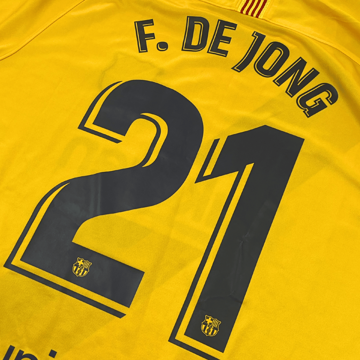 Retro FC Barcelona 2019-2020 Away football jersey by Nike, de Jong 21, size XXL | Nostalgic Football Shirts