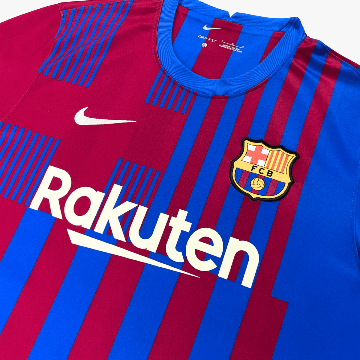 Retro FC Barcelona 2021-2022 Home football jersey by Nike, Ansu Fati 10, size L | Nostalgic Football Shirts