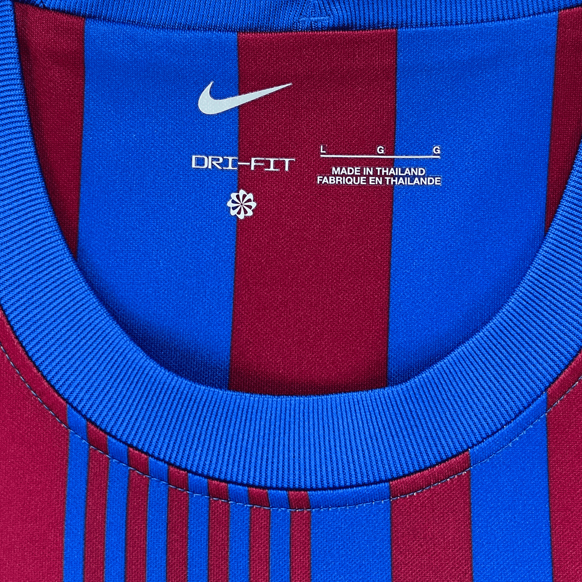 Retro FC Barcelona 2021-2022 Home football jersey by Nike, Ansu Fati 10, size L | Nostalgic Football Shirts