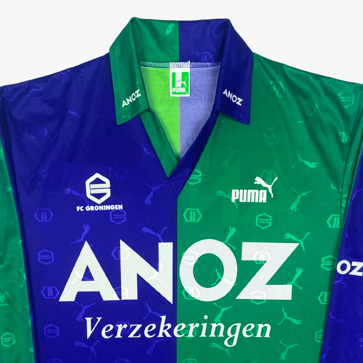 Authentic Puma FC Groningen 1996-1999 Away longsleeve shirt, size XXL | Nostalgic Football Shirts