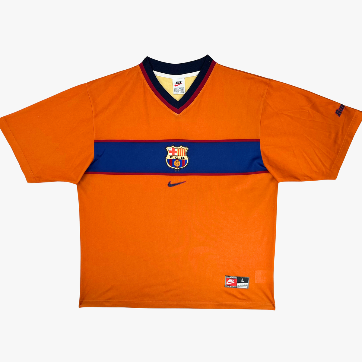 FC Barcelona 1998-99 Away Guardiola #4 Shirt L