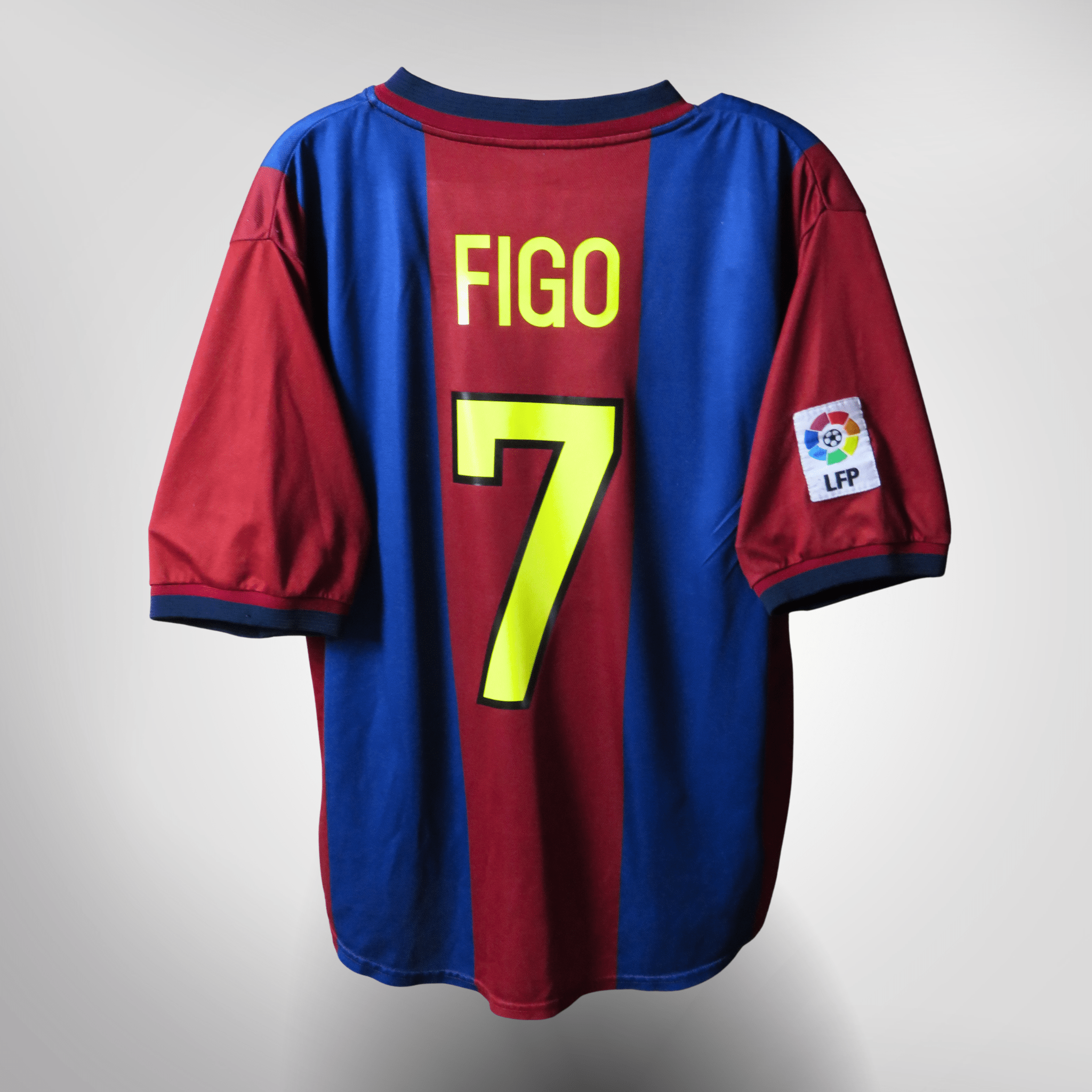 FC Barcelona 1998-99 Home Figo #7 Shirt XL