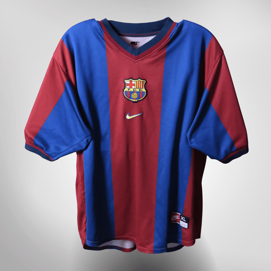 FC Barcelona 1998-99 Home Figo #7 Shirt XL