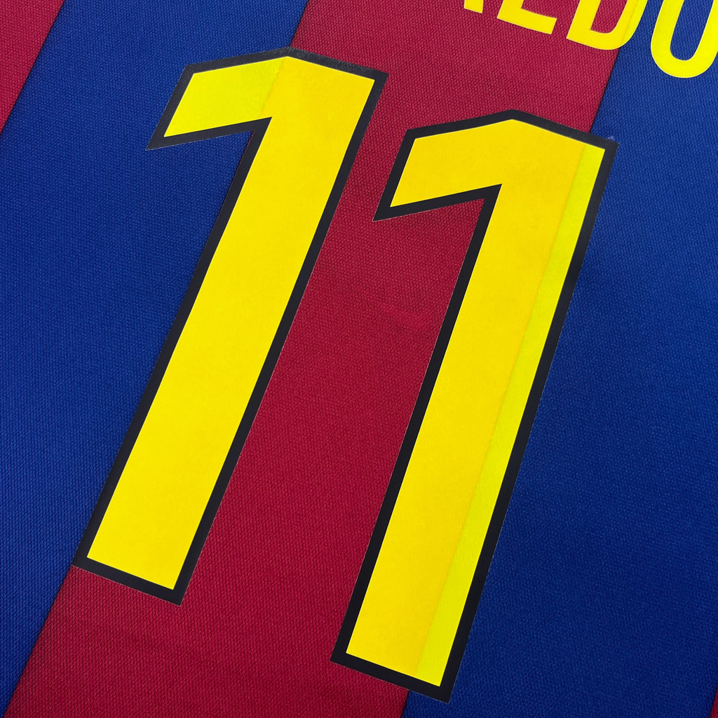 FC Barcelone 1998-99 Domicile Rivaldo #11 Maillot M