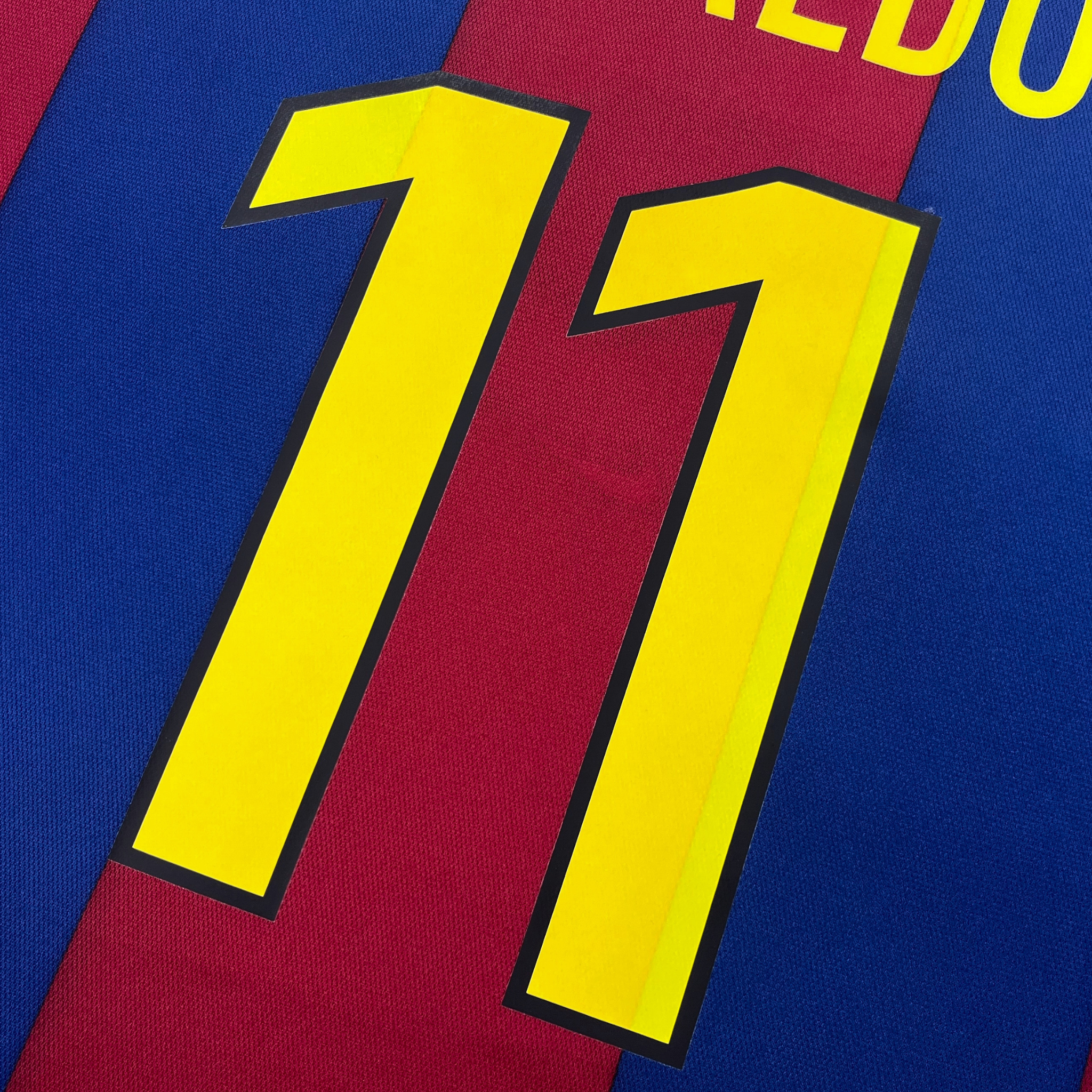 FC Barcelona 1998-99 Thuis Rivaldo #11 Shirt M