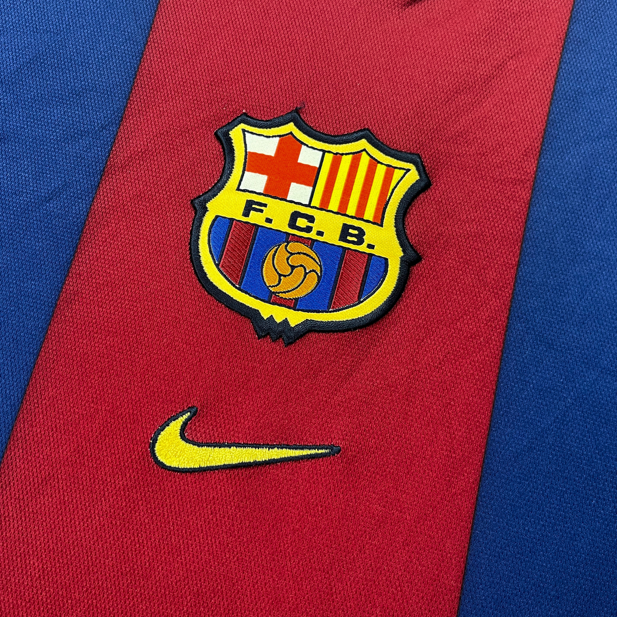 FC Barcelona 1998-99 Thuis Rivaldo #11 Shirt M