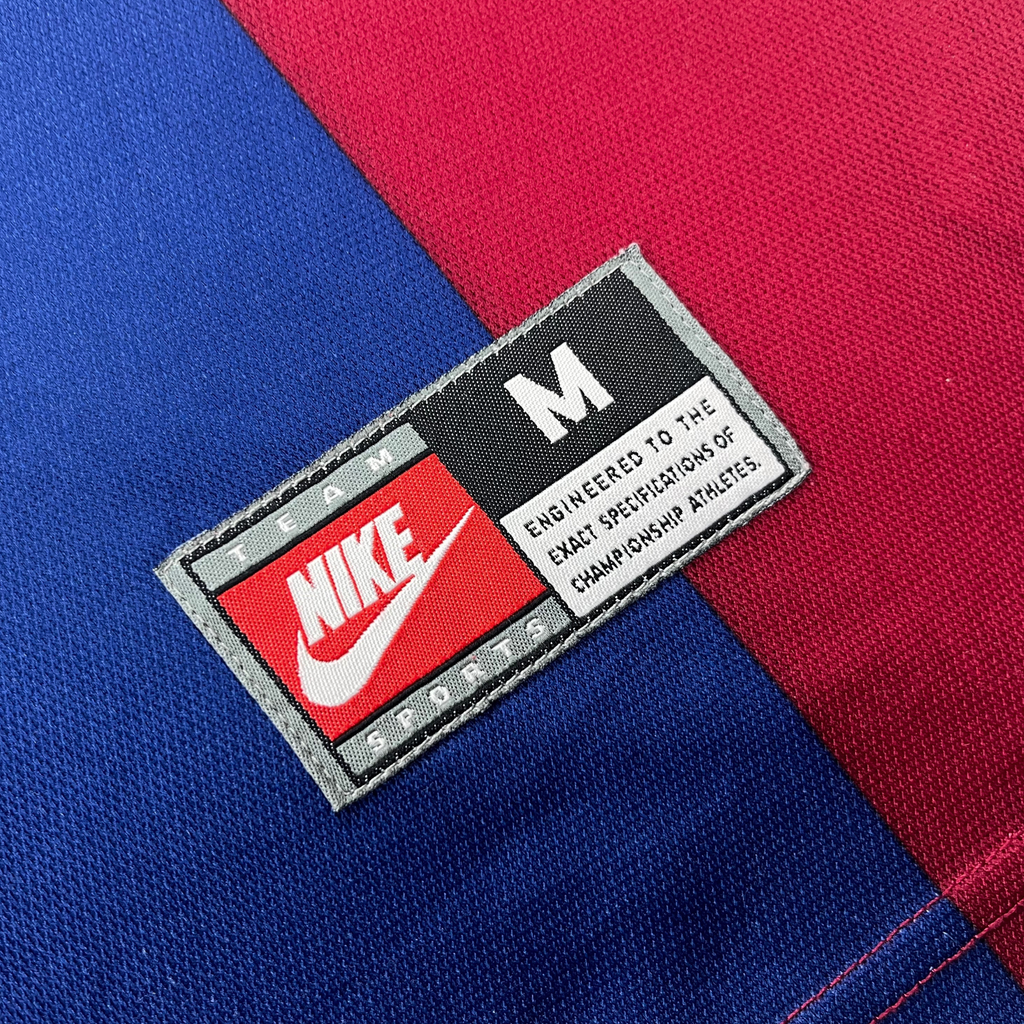 FC Barcelone 1998-99 Domicile Rivaldo #11 Maillot M