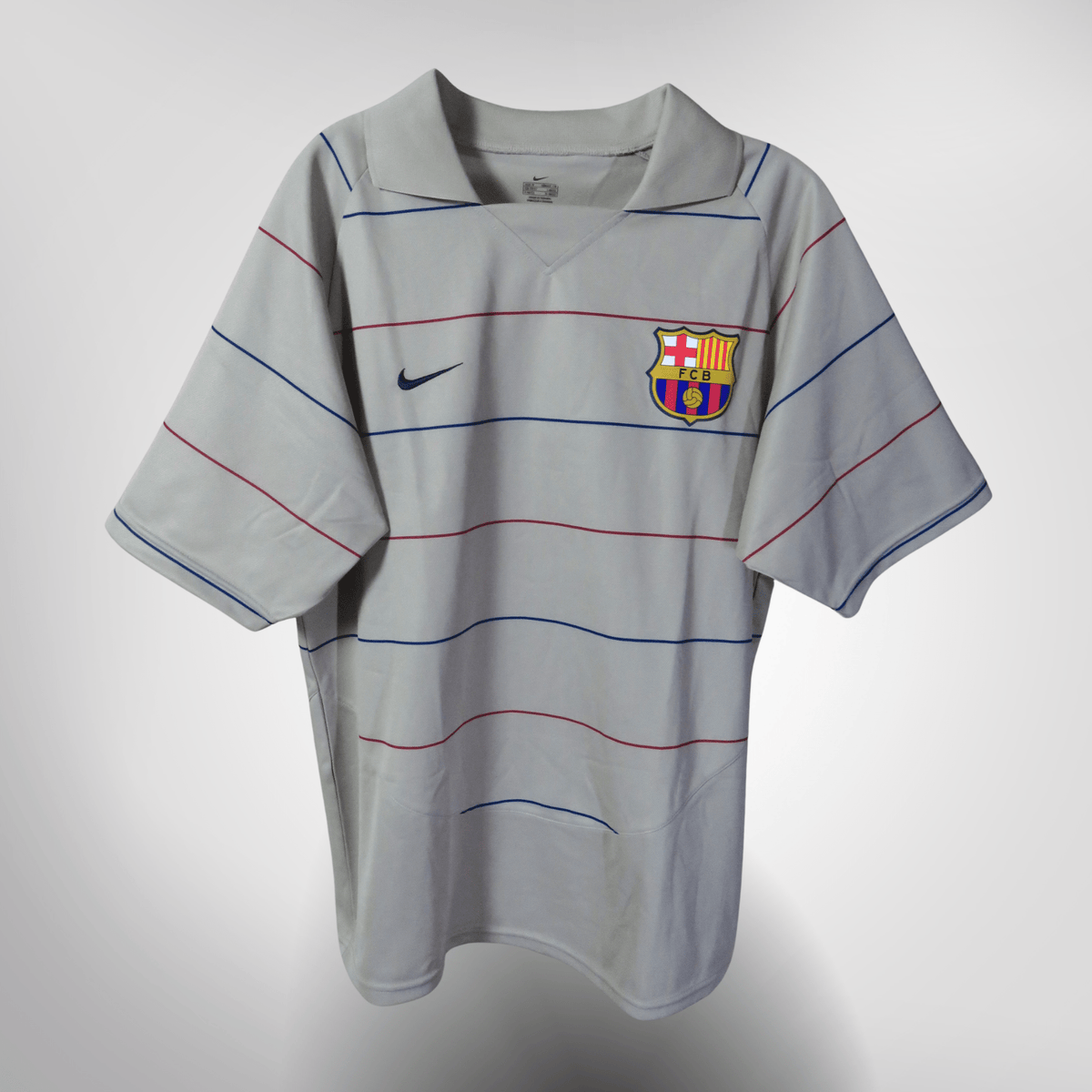 FC Barcelona 2003-04 Away Davids #3 Basic Shirt M